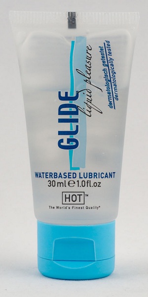 Интимная смазка на водной основе Glide - 30 мл. - HOT - купить с доставкой в Миассе