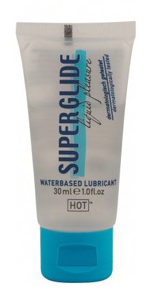 Гель-смазка на водной основе для чувствительной кожи Superglide - 30 мл. - HOT - купить с доставкой в Миассе