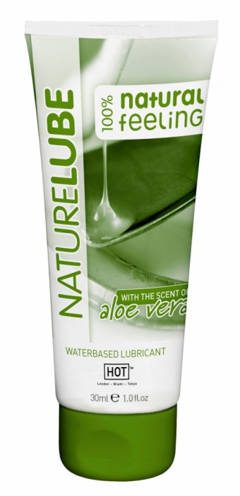 Смазка на водной основе с алоэ вера Nature Lube - 30 мл. - HOT - купить с доставкой в Миассе