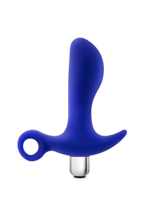 Синий стимулятор простаты с ручкой-кольцом Performance Prostimulator 02 - Blush Novelties - в Миассе купить с доставкой