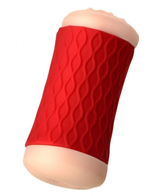 Двухсторонний мастурбатор JOS  NADIN в красном цилиндре - JOS - в Миассе купить с доставкой