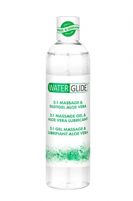 Гель-смазка 2-в-1 MASSAGE   LUBRICANT ALOE VERA - 300 мл. - Waterglide - купить с доставкой в Миассе