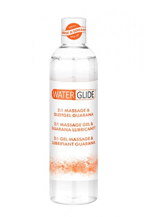 Гель-смазка 2-в-1 MASSAGE   LUBRICANT GUARANA - 300 мл. - Waterglide - купить с доставкой в Миассе