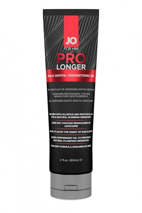 Гель-пролонгатор умеренного действия для мужчин JO Prolonger Gel – 60 мл. - System JO - купить с доставкой в Миассе