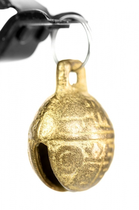 Черно-золотистые зажимы для сосков TOYFA Theatre - ToyFa - купить с доставкой в Миассе