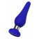 Синяя силиконовая анальная втулка с ограничителем - 10 см. - ToyFa в Миассе Синяя силиконовая анальная втулка с ограничителем - 10 см. - ToyFa