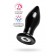 Черная стеклянная вибровтулка - 10,5 см. - Sexus в Миассе Черная стеклянная вибровтулка - 10,5 см. - Sexus
