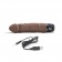 Коричневый вибратор-реалистик 6.5 Girthy Realistic Vibrator - 19 см. - PowerCocks купить в Миассе с доставкой в Orgasmix.ru Коричневый вибратор-реалистик 6.5 Girthy Realistic Vibrator - 19 см. - PowerCocks