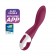 Малиновый вибромассажер для стимуляции G-точки Heated Thrill - 20,6 см. - Satisfyer купить в Миассе с доставкой в Orgasmix.ru Малиновый вибромассажер для стимуляции G-точки Heated Thrill - 20,6 см. - Satisfyer