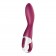 Малиновый вибромассажер для стимуляции G-точки Heated Thrill - 20,6 см. - Satisfyer купить в Миассе с доставкой в Orgasmix.ru Малиновый вибромассажер для стимуляции G-точки Heated Thrill - 20,6 см. - Satisfyer