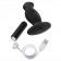 Черный анальный вибромассажёр Silicone Vibrating Prostate Massager 02 - 10,8 см. - Blush Novelties - в Миассе купить с доставкой