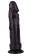 Крупный чёрный фаллоимитатор без мошонки - 20,5 см. - LOVETOY (А-Полимер) купить с доставкой в интернет-магазине Orgasmix в Миассе Крупный чёрный фаллоимитатор без мошонки - 20,5 см. - LOVETOY (А-Полимер)