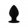 Черная анальная пробка с ограничителем - 7,5 см. - Волшебная страна