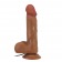Коричневый вибратор-реалистик Bahamut на присоске - 21,8 см. - Baile купить в Миассе с доставкой в Orgasmix.ru Коричневый вибратор-реалистик Bahamut на присоске - 21,8 см. - Baile