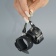 Черный кожаный брелок в виде наручников - Sitabella - купить с доставкой в Миассе