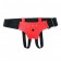 Красные трусики со штырьком для насадки - БДСМ Арсенал - купить с доставкой в Миассе