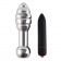 Серебристая анальная пробка OH T2 с рёбрышками и вибрацией - 17 см. - DIOGOL в Миассе Серебристая анальная пробка OH T2 с рёбрышками и вибрацией - 17 см. - DIOGOL